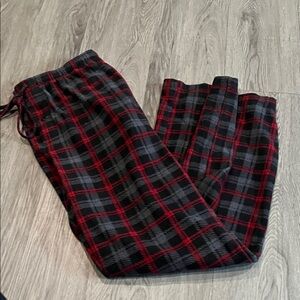 Plaid Men's Pants - Black and Red flannel no tag!